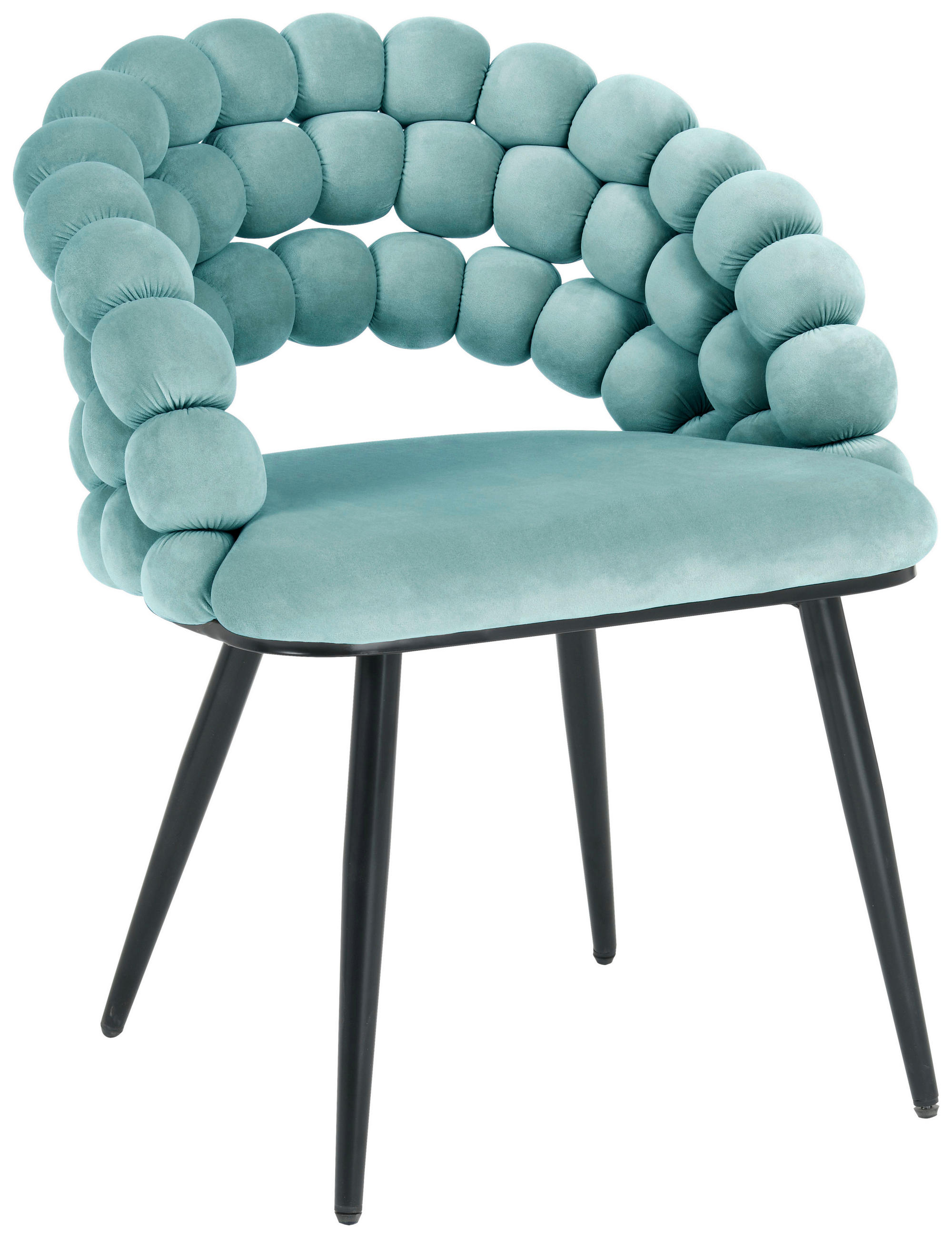 STOLICA S NASLONOM ZA RUKE crna, boje žada metal, tekstil - crna/boje žada, Design, metal/tekstil (58/80cm) - Novel
