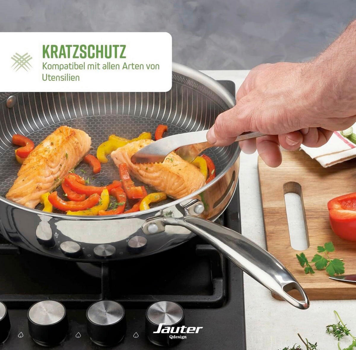 BRATPFANNE 28/7,5/48,6 cm  - Silberfarben, Basics, Metall (28/7,5/48,6cm)