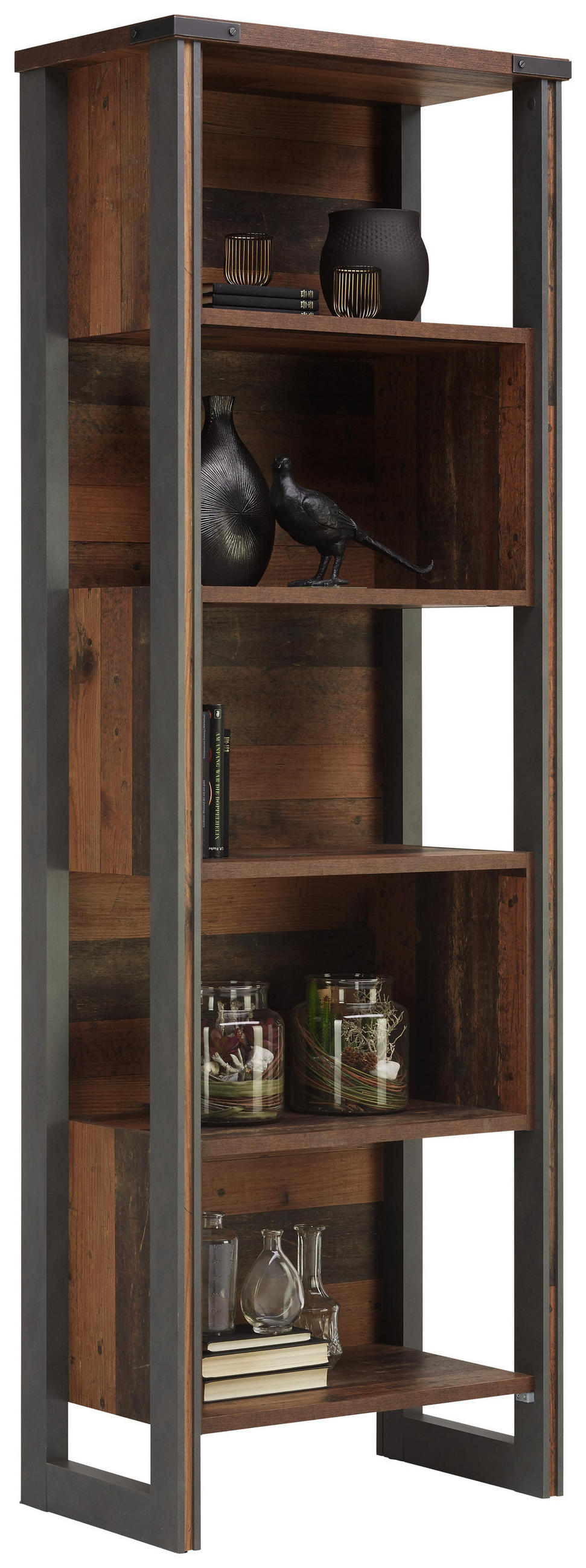 Regal 70/212/42 cm Anthrazit, Pinienfarben