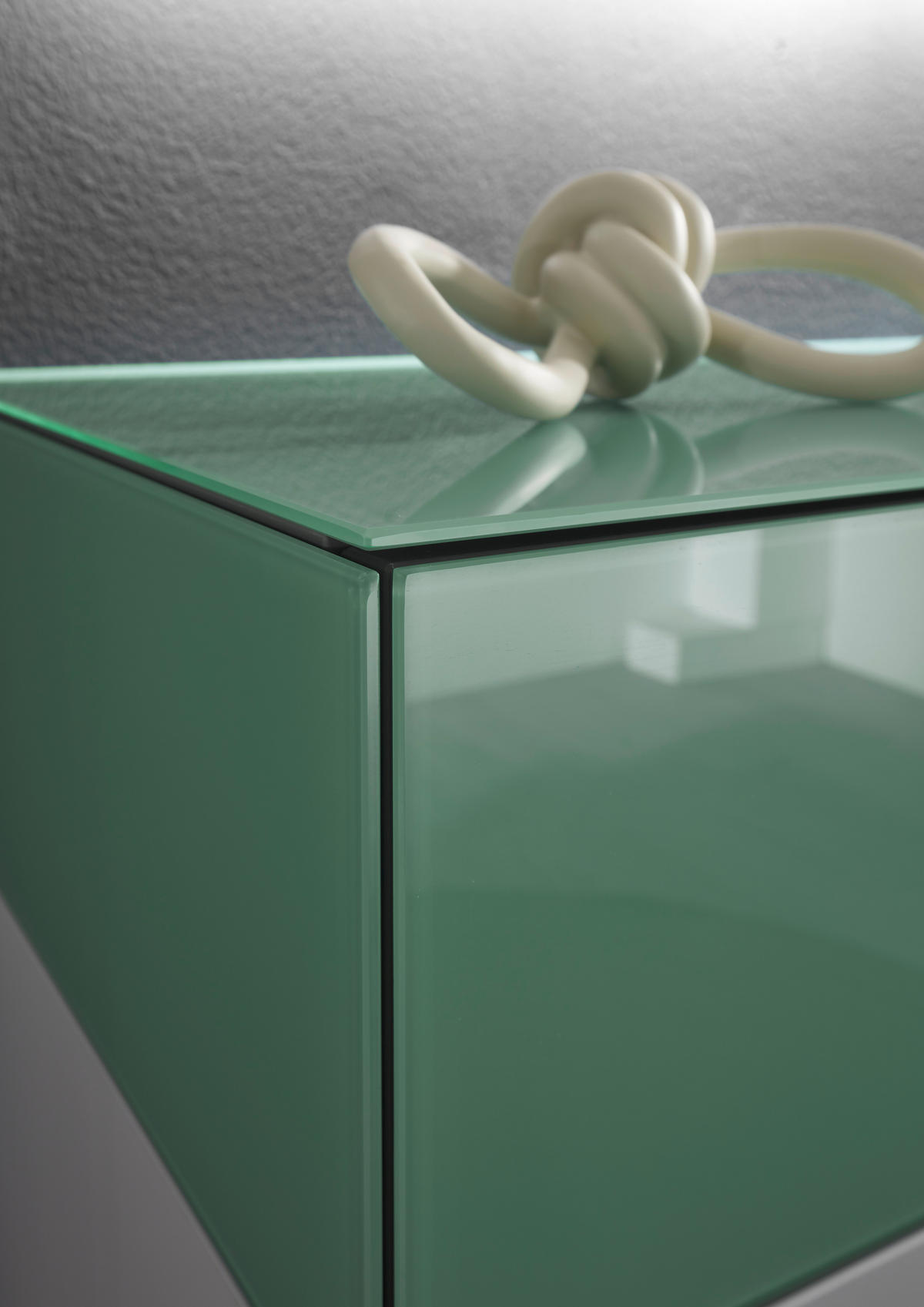 GARDEROBE 4-teilig  in 160/200/40 cm  - Sandfarben/Jadegrün, Design, Glas/Holzwerkstoff (160/200/40cm) - Musterring