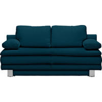 SCHLAFSOFA Petrol  - Chromfarben/Petrol, Design, Textil/Metall (194/96/86cm) - Novel