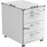ROLLCONTAINER Weiß - Chromfarben/Weiß, KONVENTIONELL, Kunststoff/Metall (42,8/59/58cm)