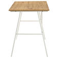 SCHREIBTISCH 100/60/75 cm Weiß, Eiche Artisan  - Weiß/Eiche Artisan, Design, Holzwerkstoff/Metall (100/60/75cm) - Carryhome