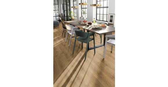 LAMINATBODEN Nord Eiche natur per m² - Eichefarben, KONVENTIONELL, Holzwerkstoff (129.2/19.3/0.7cm) - Venda