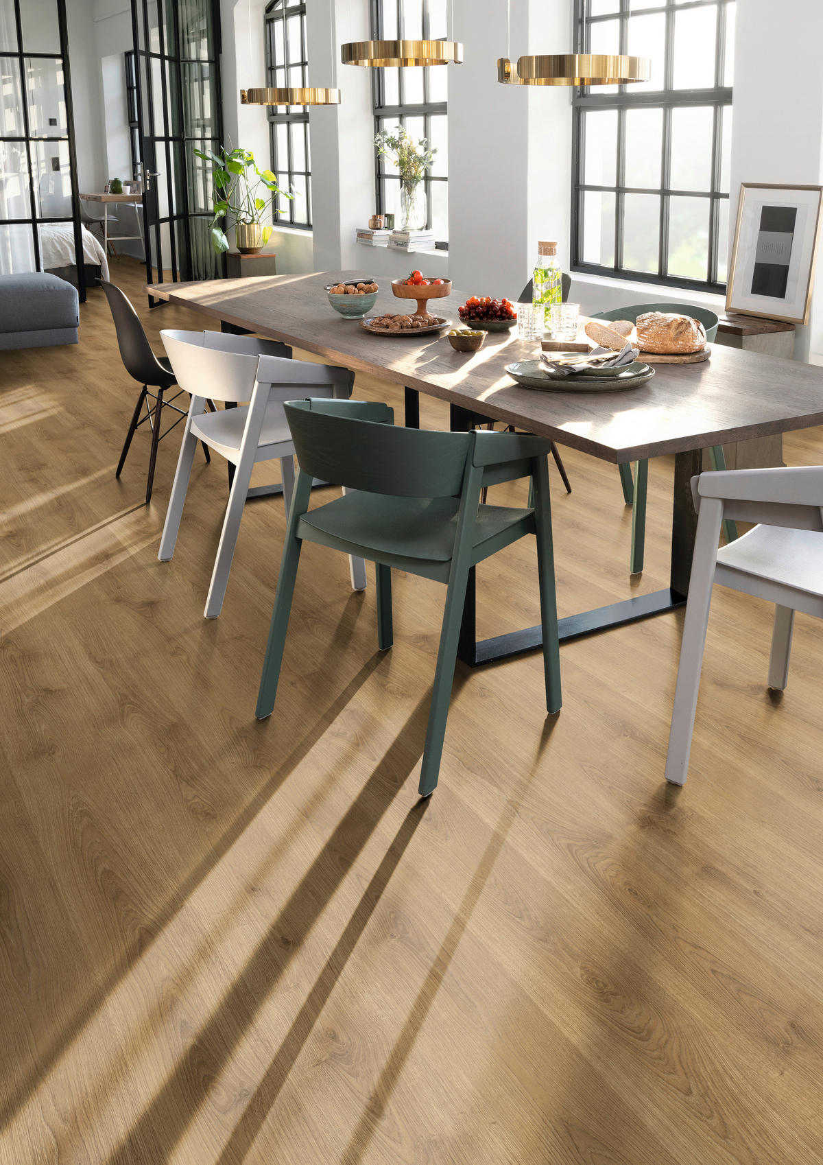 LAMINATBODEN Nord Eiche natur  per  m² - Eichefarben, KONVENTIONELL, Holzwerkstoff (129.2/19.3/0.7cm) - Venda