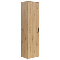 VÍCEÚČELOVÁ SKŘÍŇ, dub artisan, 50/195/40 cm - černá/antracitová, Moderní, kompozitní dřevo/plast (50/195/40cm) - Carryhome
