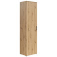 MEHRZWECKSCHRANK 50/195/40 cm  - Anthrazit/Schwarz, MODERN, Holzwerkstoff/Kunststoff (50/195/40cm) - Carryhome