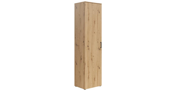 MEHRZWECKSCHRANK 50/195/40 cm  - Anthrazit/Schwarz, MODERN, Holzwerkstoff/Kunststoff (50/195/40cm) - Carryhome