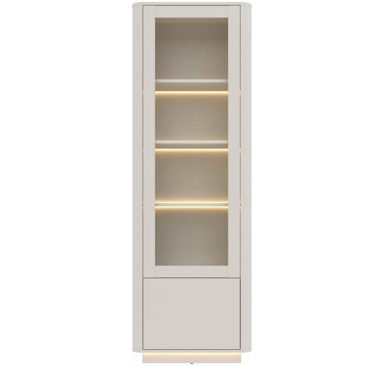 VITRINE  in Kaschmir  - Kaschmir, Design, Holzwerkstoff (200,5/67/40cm) - MID.YOU
