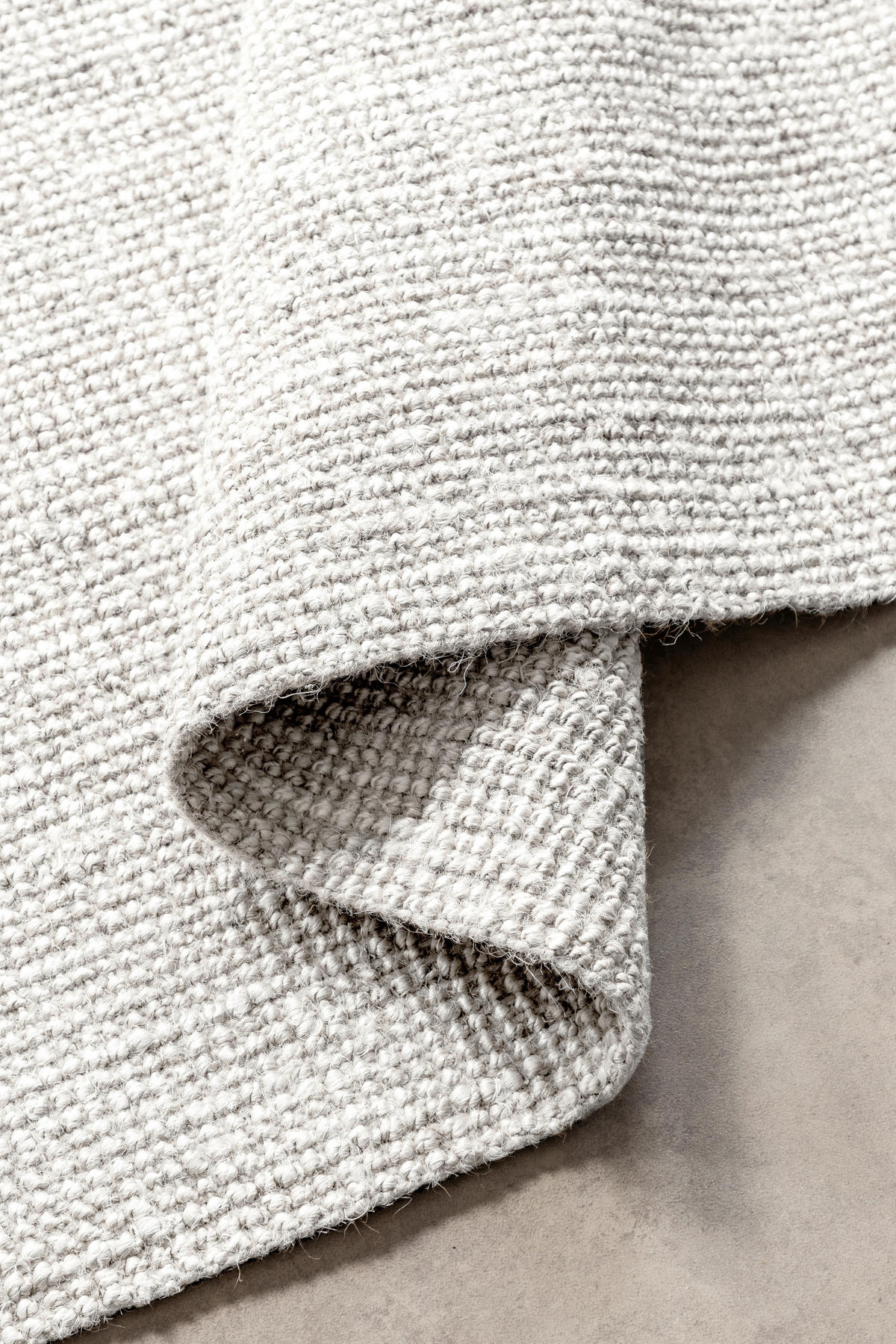 JUTETEPPICH 160/230 cm Bouclé Weiß rechteckig  - Weiß, Basics, Textil (160/230cm) - Hanse Home