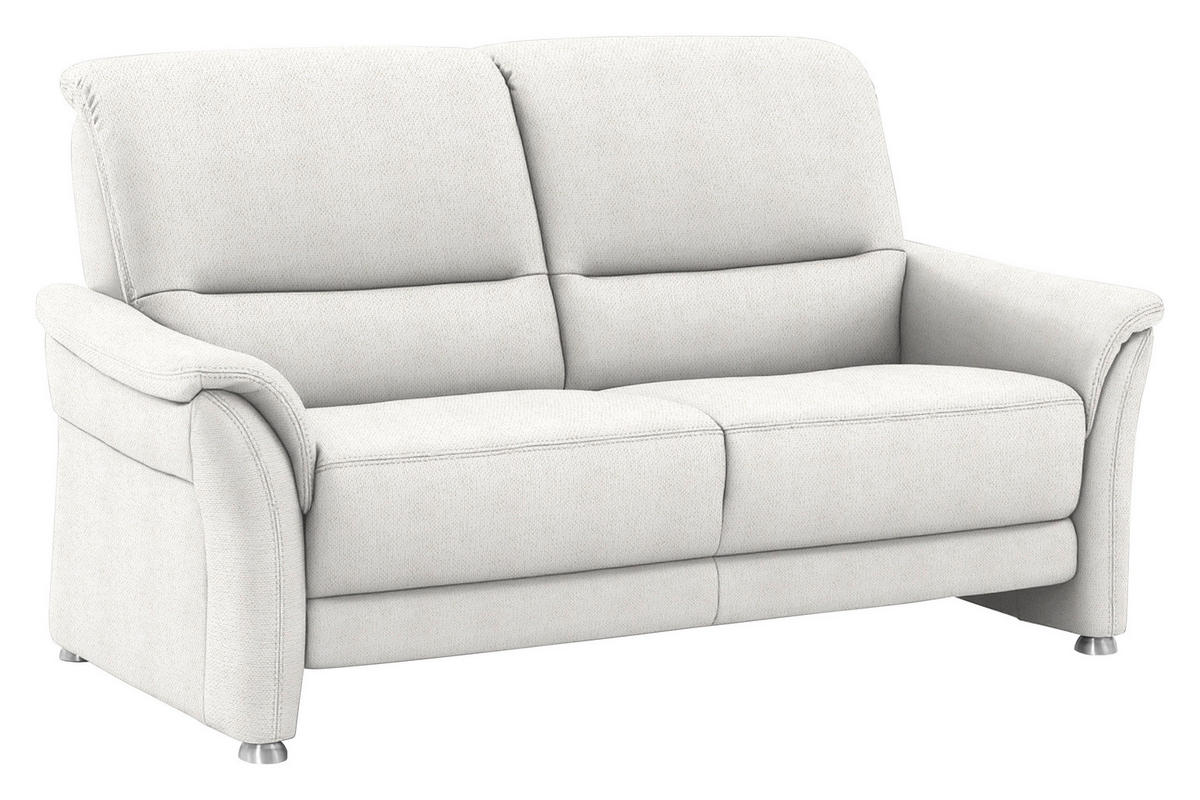 SITZGARNITUR Flachgewebe Alabasterfarben  - Alabasterfarben/Alufarben, Konventionell, Textil/Metall (198/172/96/93cm) - Beldomo Premium