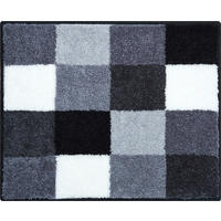 BIDET-VORLEGER Bona Grau, Schwarz, Weiß 50/60 cm  - Schwarz/Weiß, Basics, Kunststoff/Textil (50/60cm)