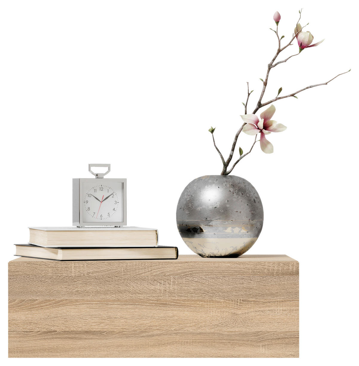 NOČNÝ STOLÍK, dub sonoma, 42/14/30 cm - farba duba/dub sonoma, Modern, kompozitné drevo (42/14/30cm) - Livetastic