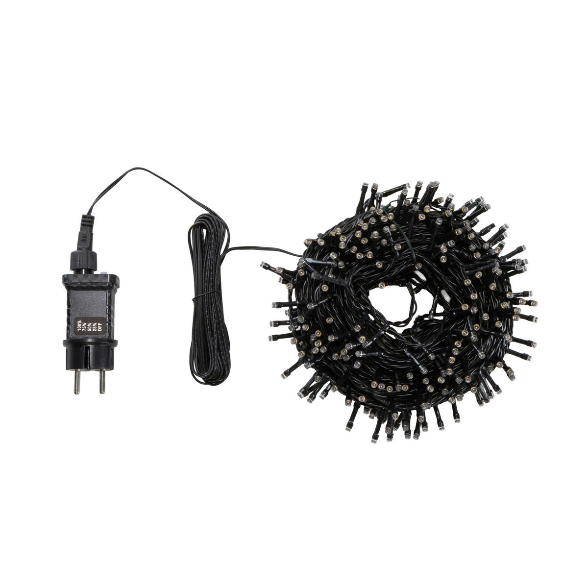 LICHTERKETTE 2700 cm  - Schwarz, KONVENTIONELL, Kunststoff (2700cm) - X-Mas