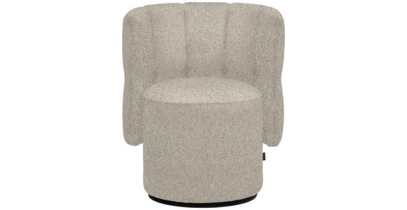 COCKTAILSESSEL - Beige/Schwarz, Design, Holz/Textil (73/82/62cm) - Emilio Belluti