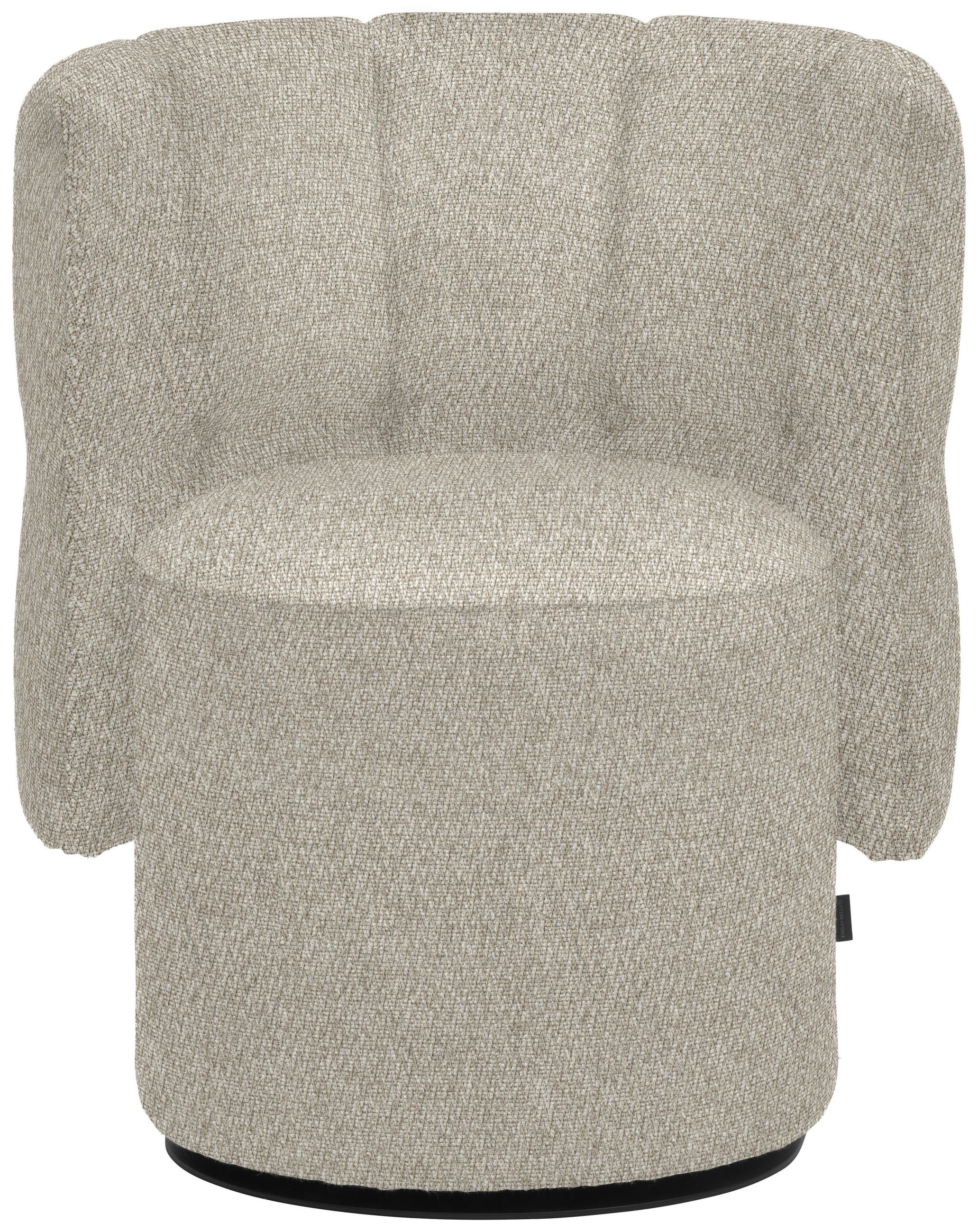 COCKTAILSESSEL in Webstoff Beige  - Beige/Schwarz, Design, Holz/Textil (73/82/62cm) - Emilio Belluti