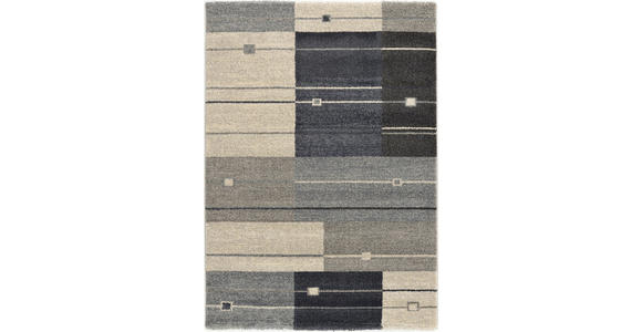 LÄUFER 80/200 cm Palazzo Alto Blau, Grau  - Blau/Grau, Design, Textil (80/200cm) - Novel