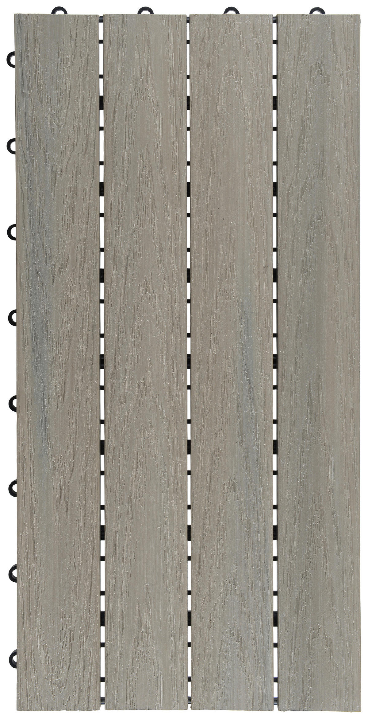 TERASOVÁ DLAŽDICA, farba duba, béžová - farba duba/béžová, Konventionell, kompozitné drevo/plast (30/60/2,4cm) - Ambia Garden