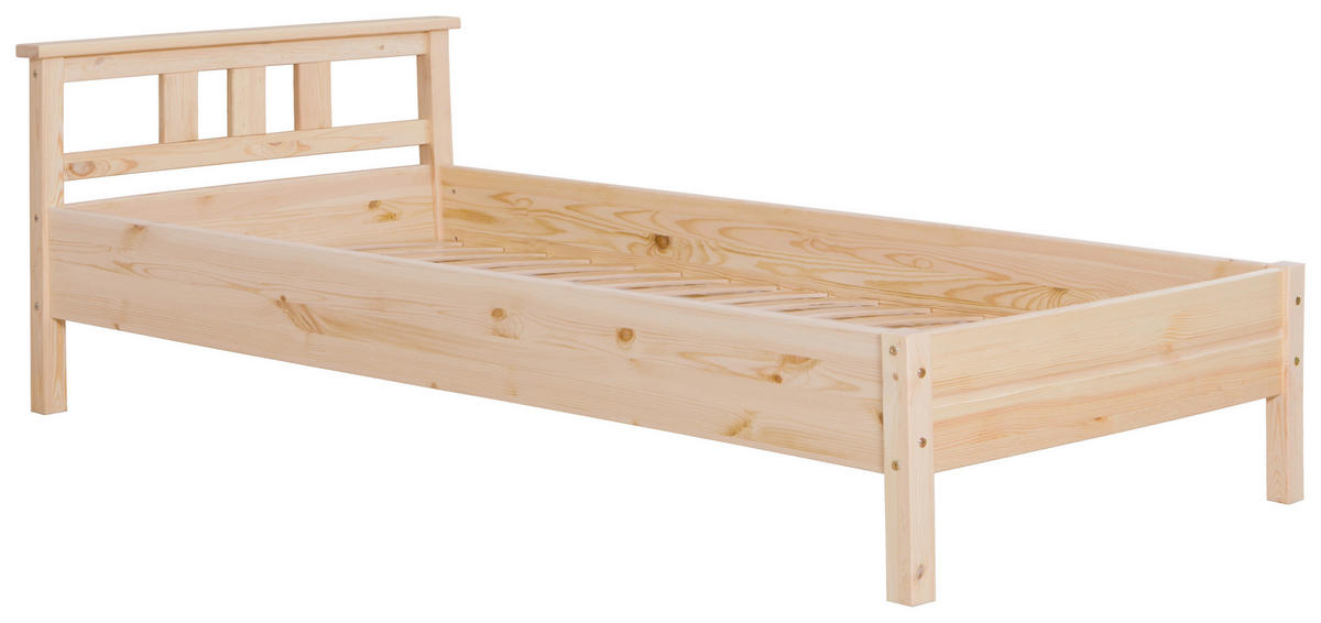 BETT 100/200 cm  in Kieferfarben  - Kieferfarben, KONVENTIONELL, Holz (100/200cm) - MID.YOU