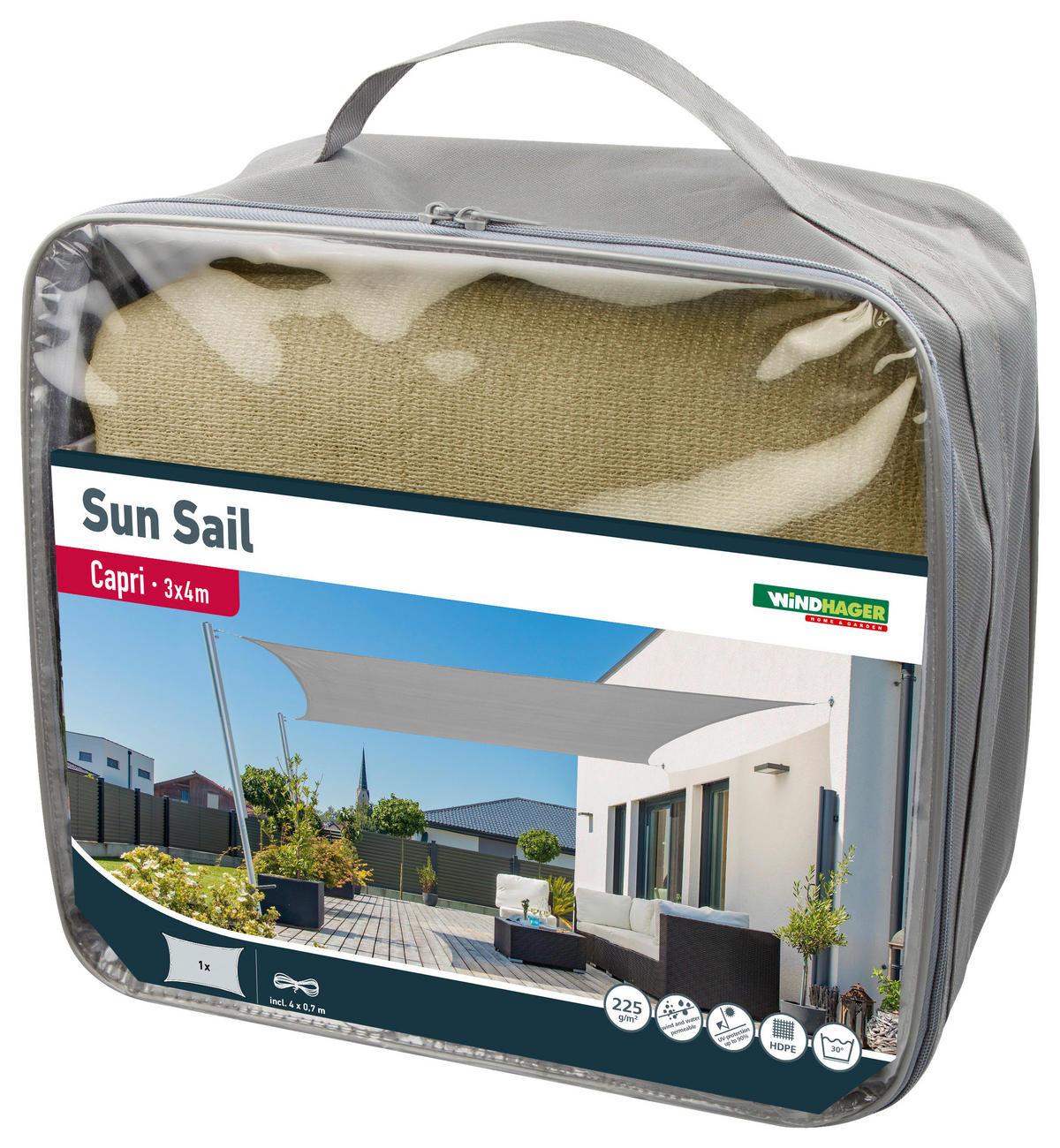 TIENIACA PLACHTA DO ZÁHRADY 300/400 cm - šampanská, Basics (300/400cm)