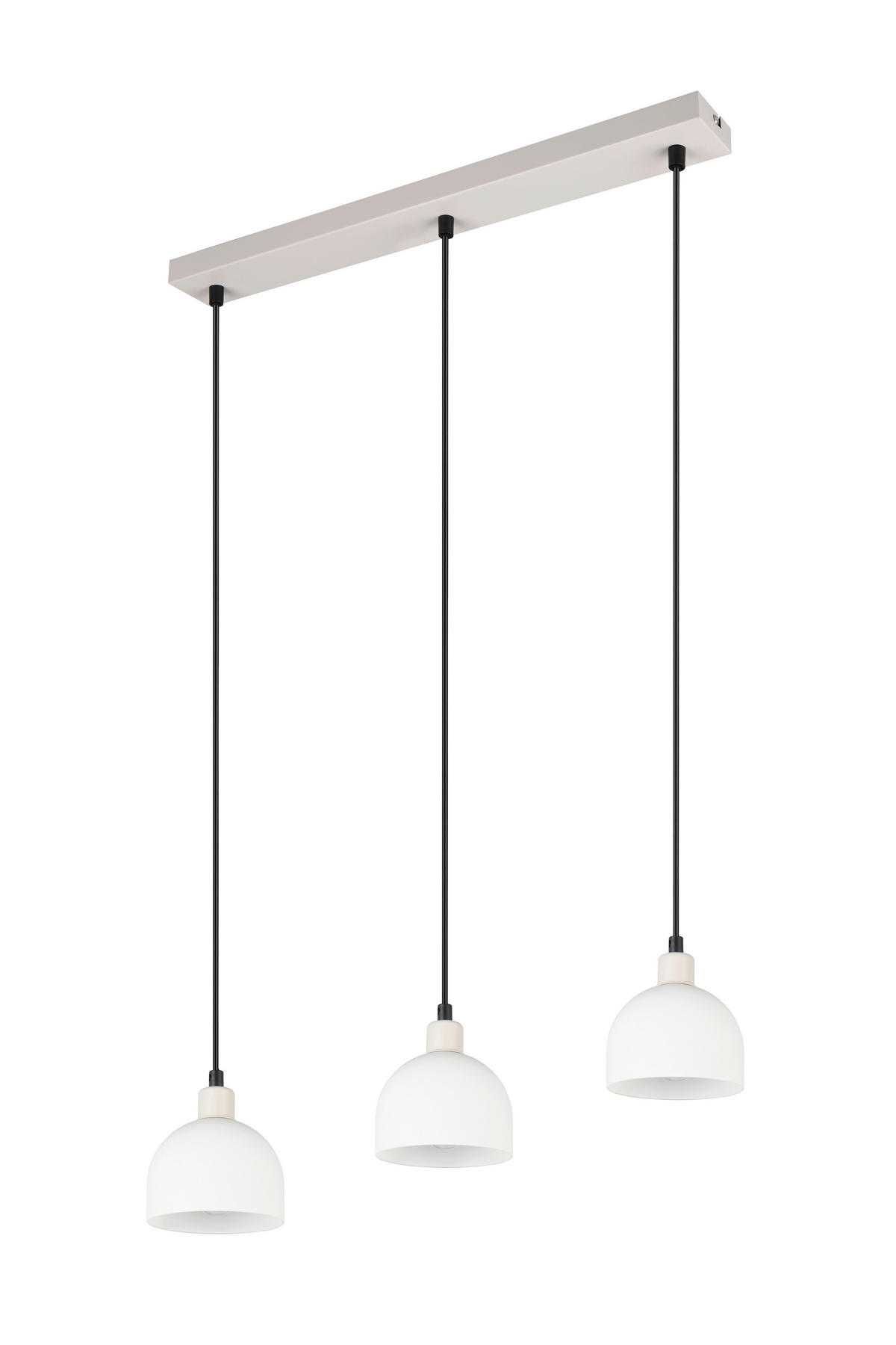 PENDELLEUCHTE  60,0/150,0/12,0 cm   - Weiss/Grau, Basics, Glas/Metall (60,0/150,0/12,0cm)
