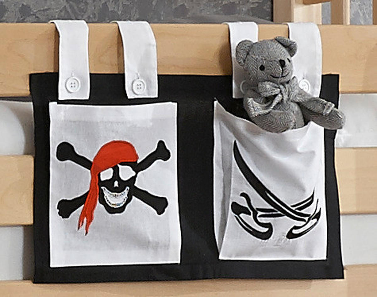 BUZUNAR DE PAT - alb/negru, Design (50/28/2cm) - MID.YOU