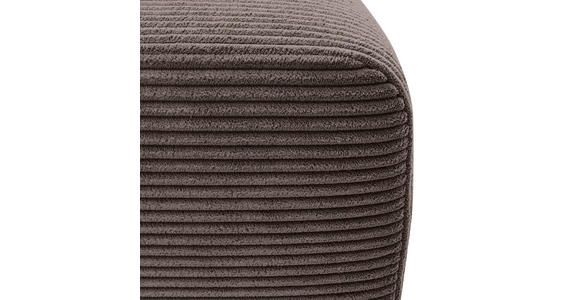 ECKSOFA Braun Cord - Schwarz/Braun, KONVENTIONELL, Kunststoff/Textil (217/146cm) - Carryhome