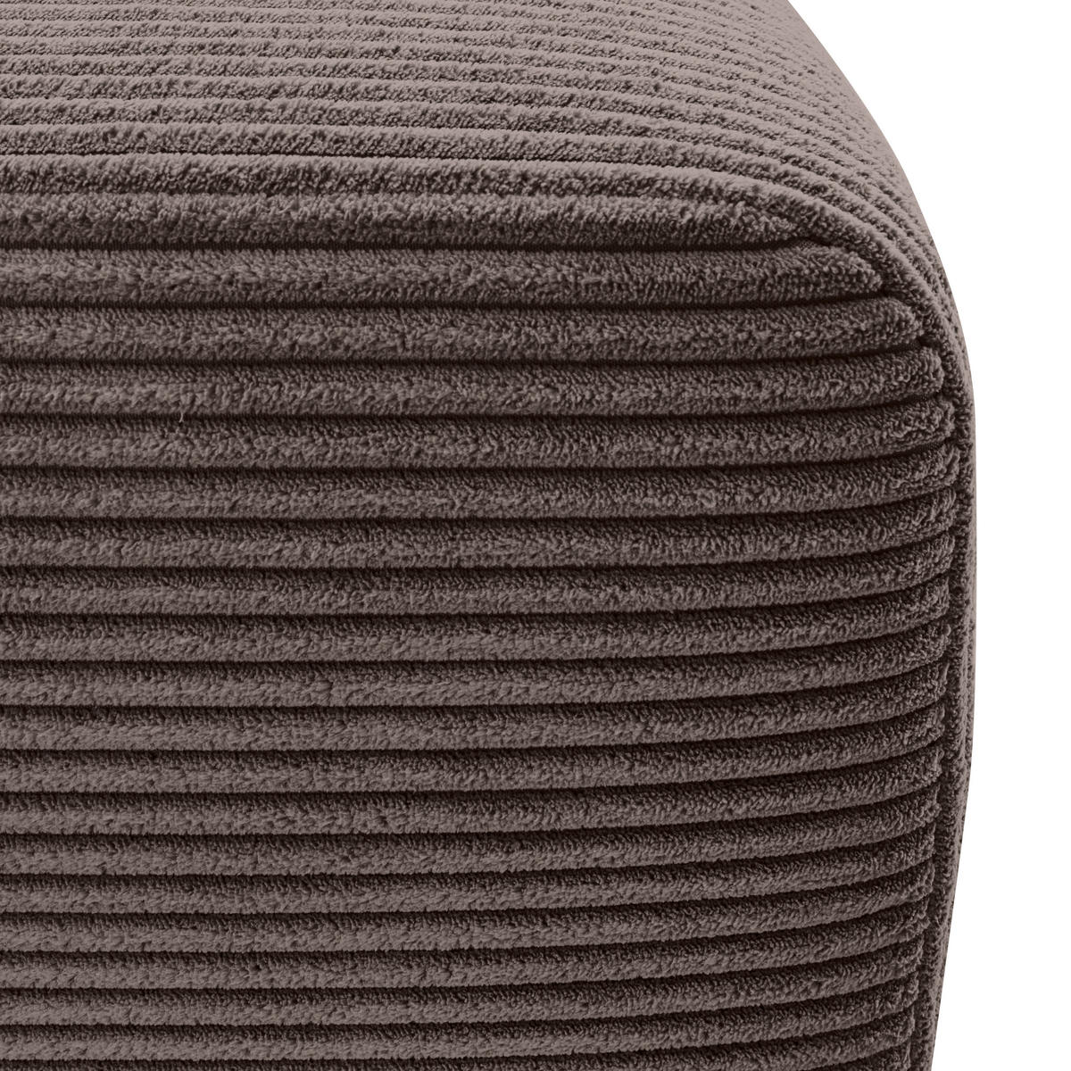 ECKSOFA in Cord Braun  - Schwarz/Braun, Konventionell, Kunststoff/Textil (217/146cm) - Carryhome