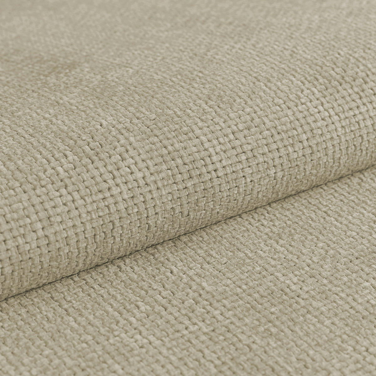 HOCKER in Textil Sandfarben  - Sandfarben, Modern, Textil/Metall (90/44/73cm) - MID.YOU
