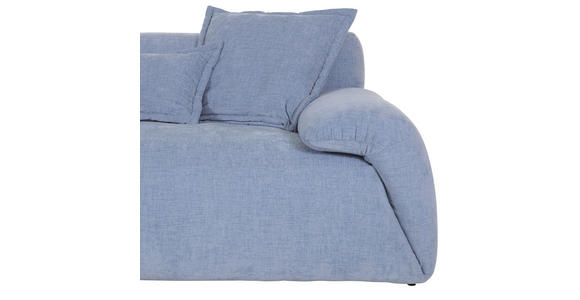 ECKSOFA  in Flachgewebe Blau  174/274 cm  - Blau/Schwarz, KONVENTIONELL, Kunststoff/Textil (174/274cm) - Carryhome