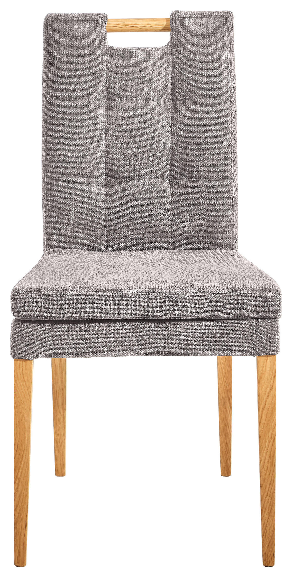 SZÉK textil, fa tölgyfa, szürke  - tölgyfa/szürke, Konventionell, textil/fa (47/91,5/59cm) - Cantus