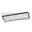 LED-DECKENLEUCHTE 70/30/6 cm   - Schwarz/Weiß, LIFESTYLE, Kunststoff/Metall (70/30/6cm) - Novel