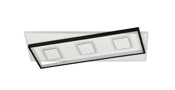 LED-DECKENLEUCHTE 70/30/6 cm - Schwarz/Weiß, LIFESTYLE, Kunststoff/Metall (70/30/6cm) - Novel