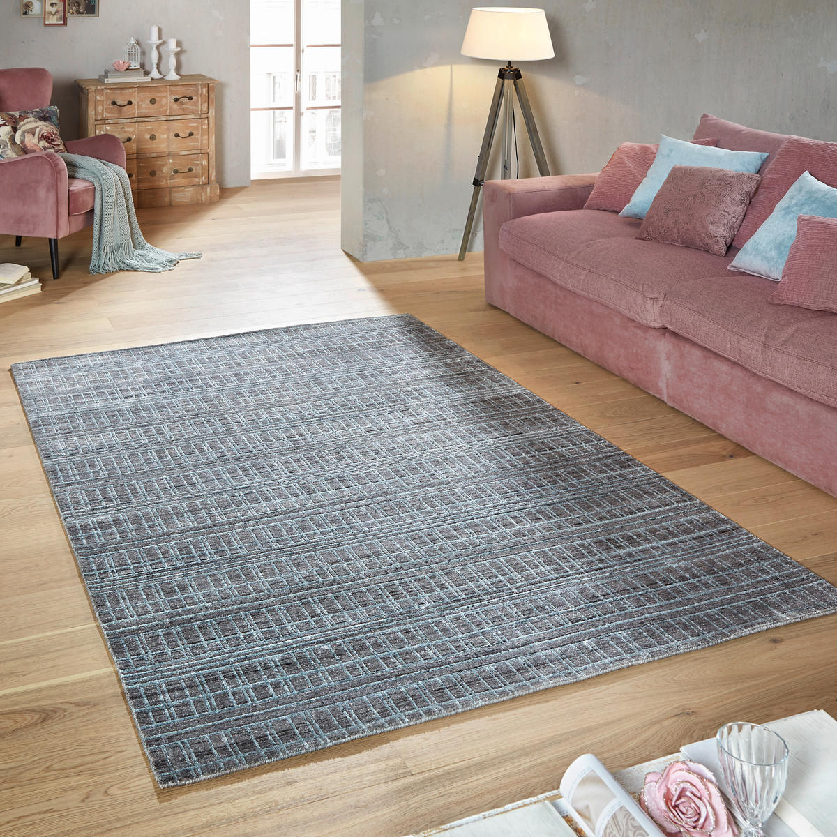 ORIENTALISK MATTA 250/300 cm Alkatif Modern  - turkos, Design, textil (250/300cm) - Cazaris