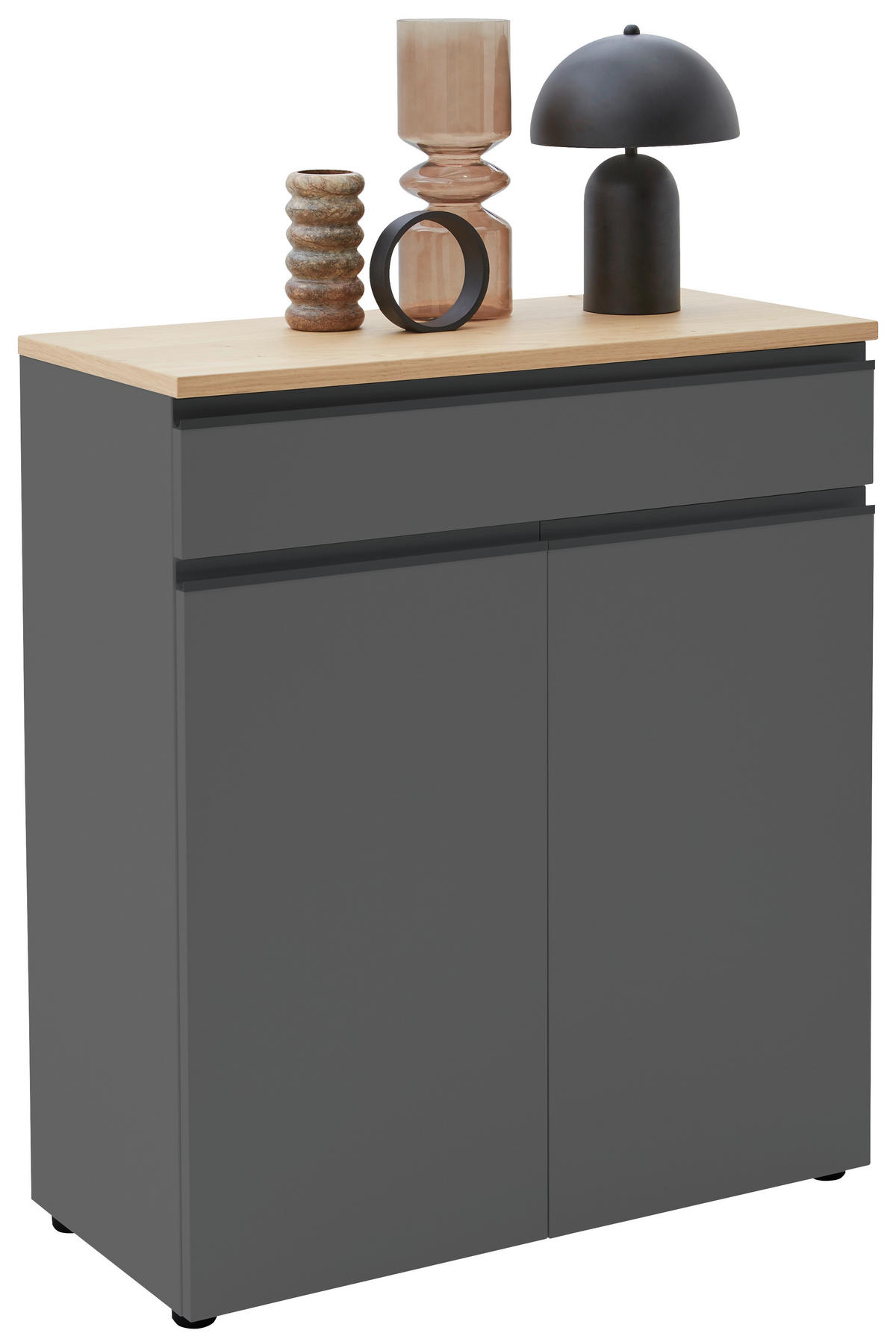 KOMMODE 90/102/41 cm  in Weiss, Eichefarben  - Weiss/Eichefarben, Design, Holz/Holzwerkstoff (90/102/41cm) - Dieter Knoll
