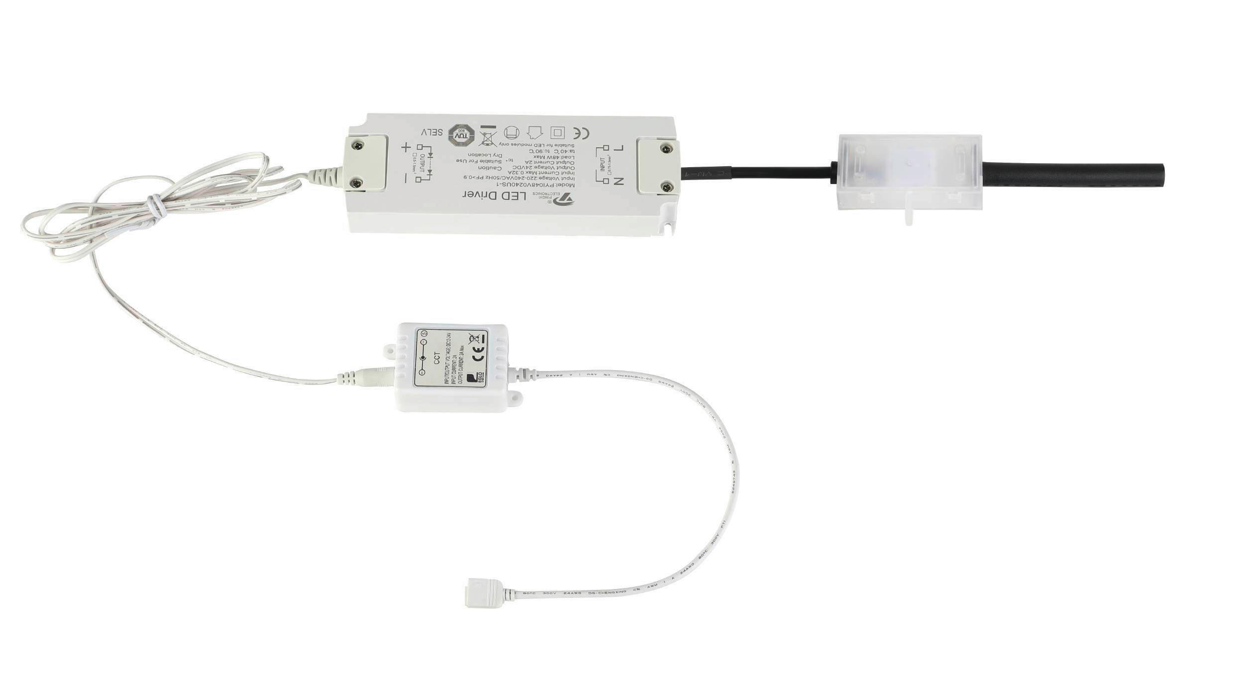 LICHTLEISTE Led Stripe-Z 300 cm   - Weiß, Trend, Kunststoff (300cm) - Eglo