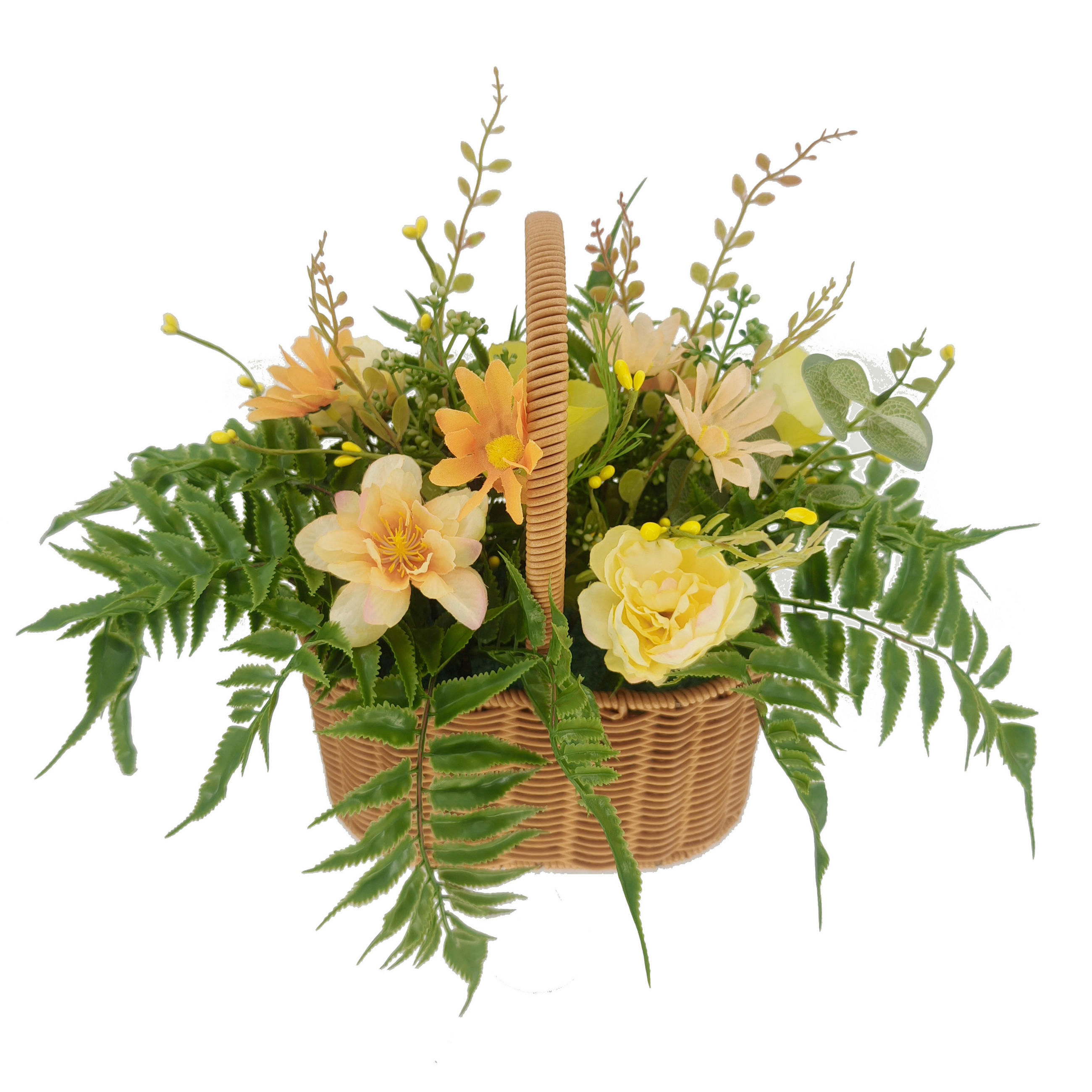 FLEUR ARTIFICIELLE - jaune/vert, Lifestyle, métal/matière synthétique (28cm)