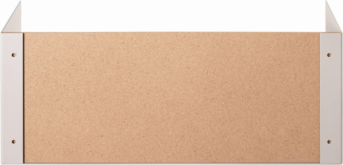 WANDBOARD Metall, Holzwerkstoff Eichefarben, Kaschmir  - Kaschmir/Eichefarben, MODERN, Holzwerkstoff/Metall (45/18/18cm)