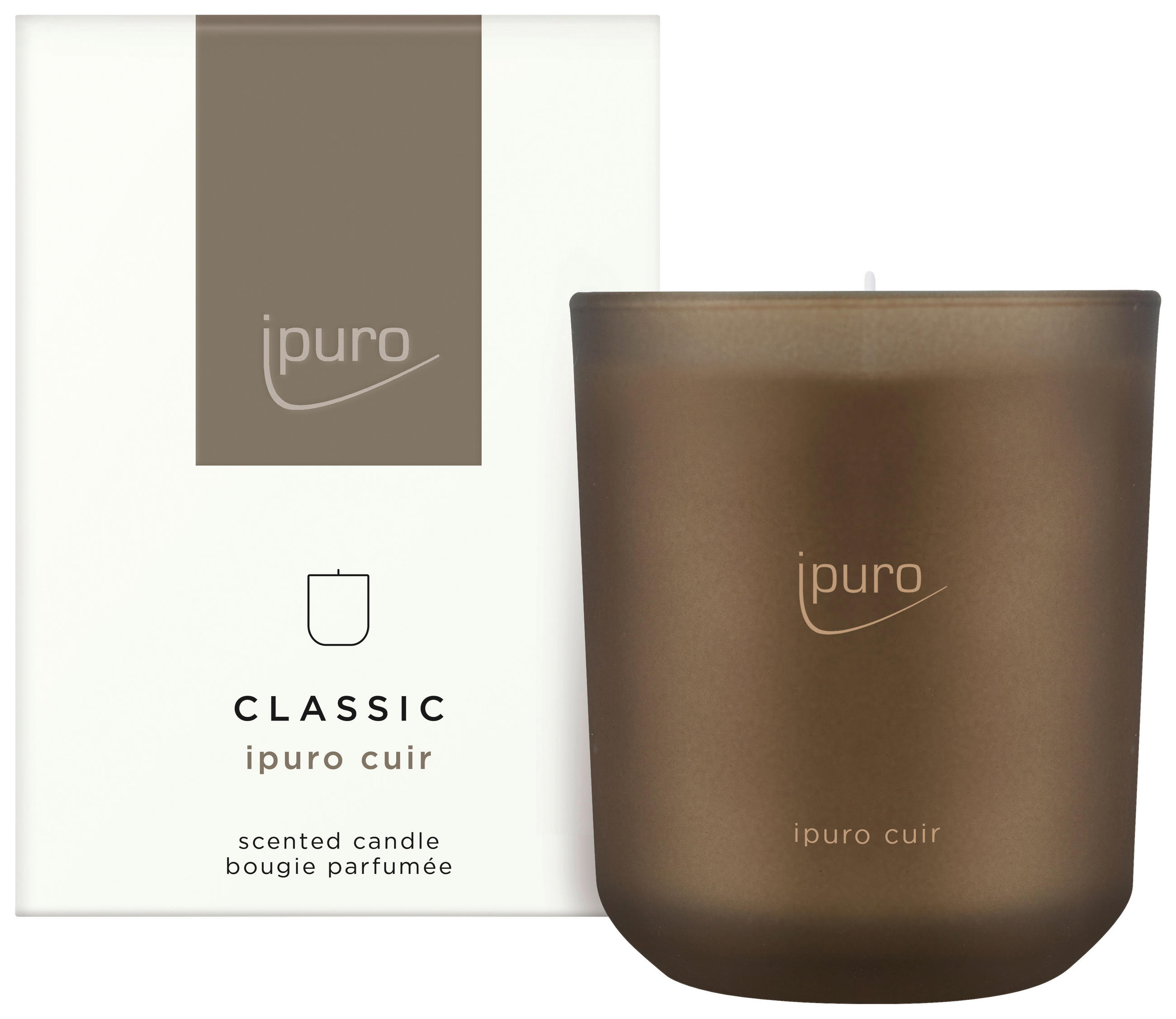 KERZE IM GLAS - Braun, Basics, Glas (9/9/11,5cm) - Ipuro