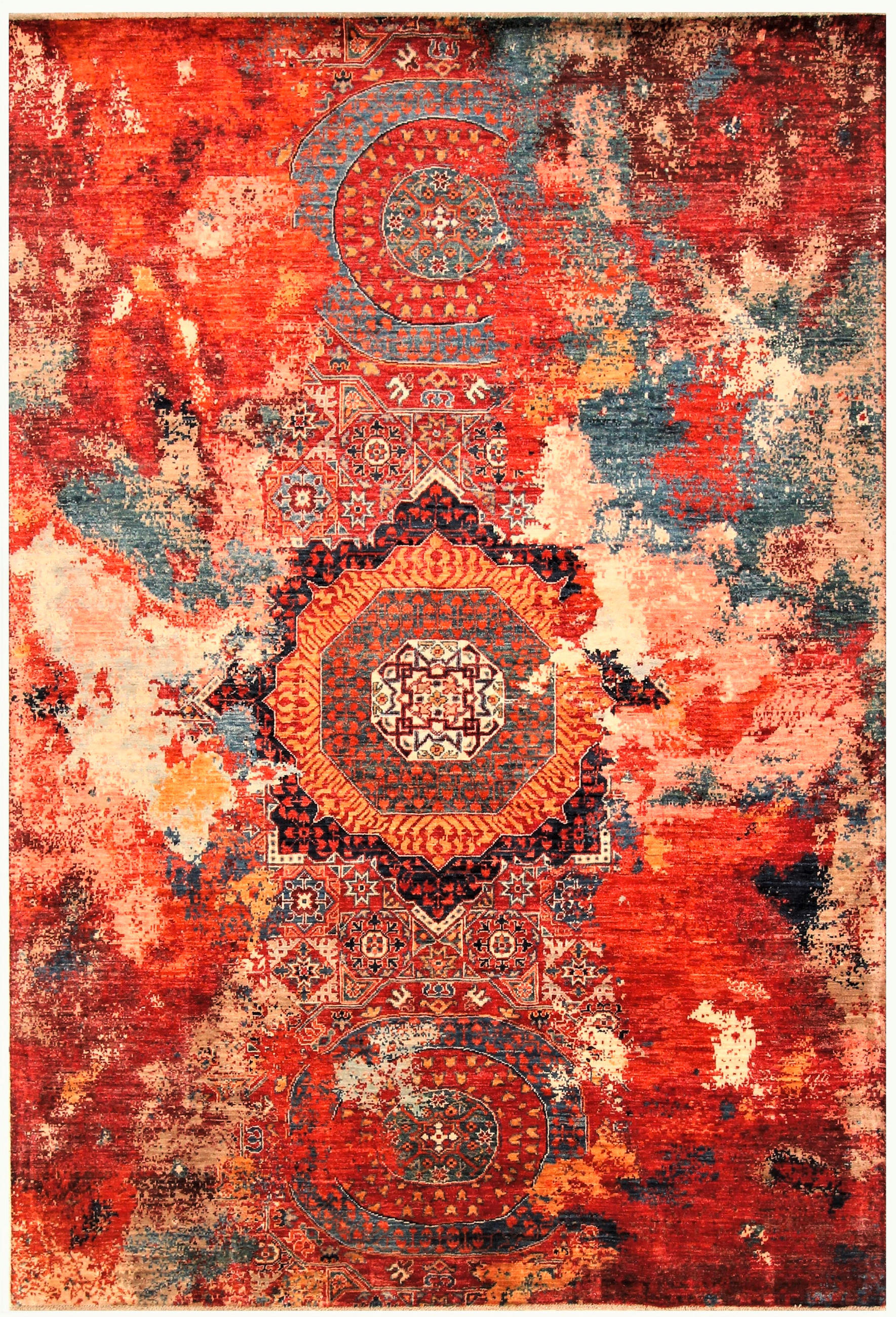 ORIENTTEPPICH 80/500 cm GLOW Multicolor  - Multicolor, Design, Textil (80/500cm) - Cazaris