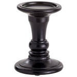 KERZENHALTER - Schwarz, LIFESTYLE, Holz (11/15cm) - Ambia Home