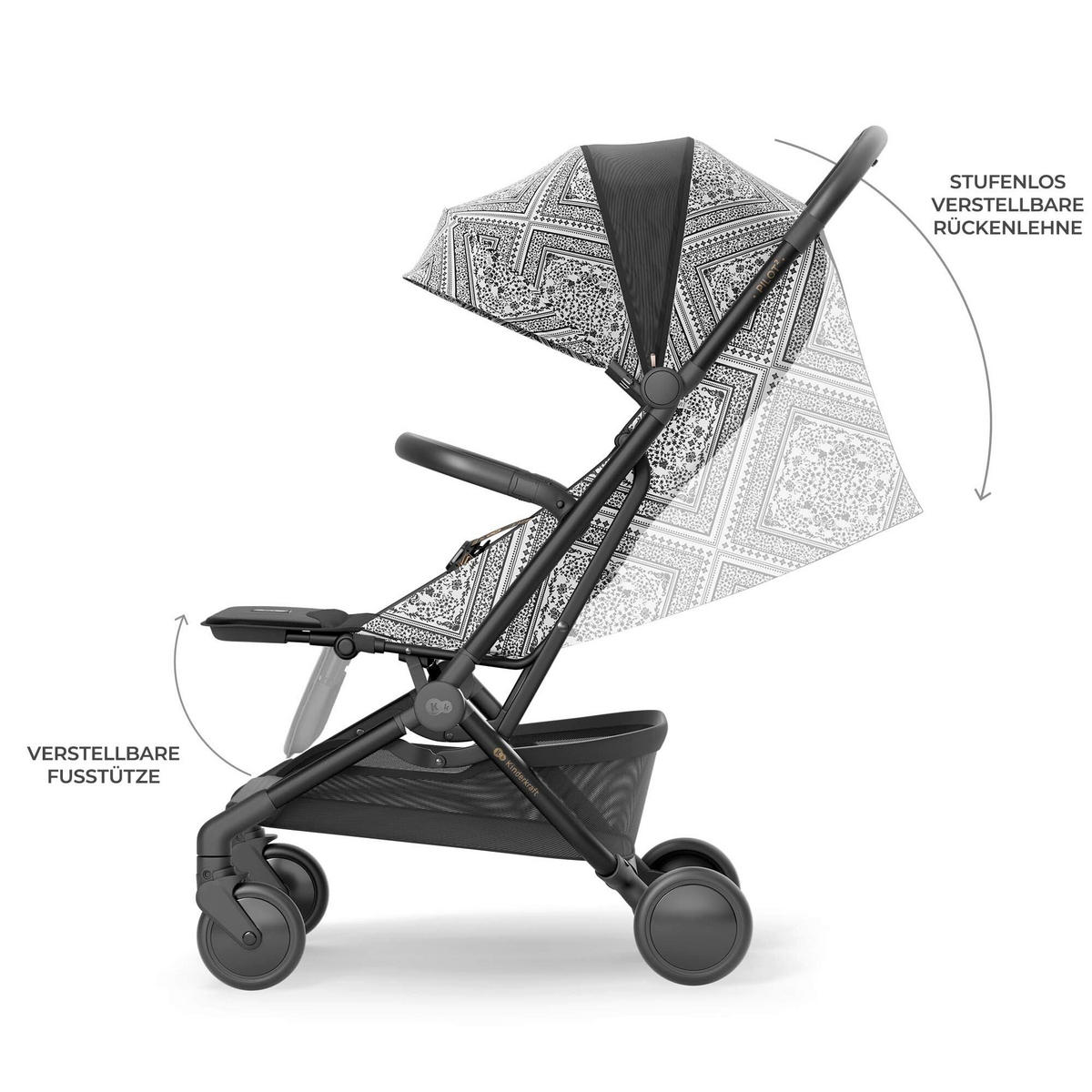 KINDERWAGEN Pilot 2 Bizuu  - Basics (67/42/101cm) - Kinderkraft