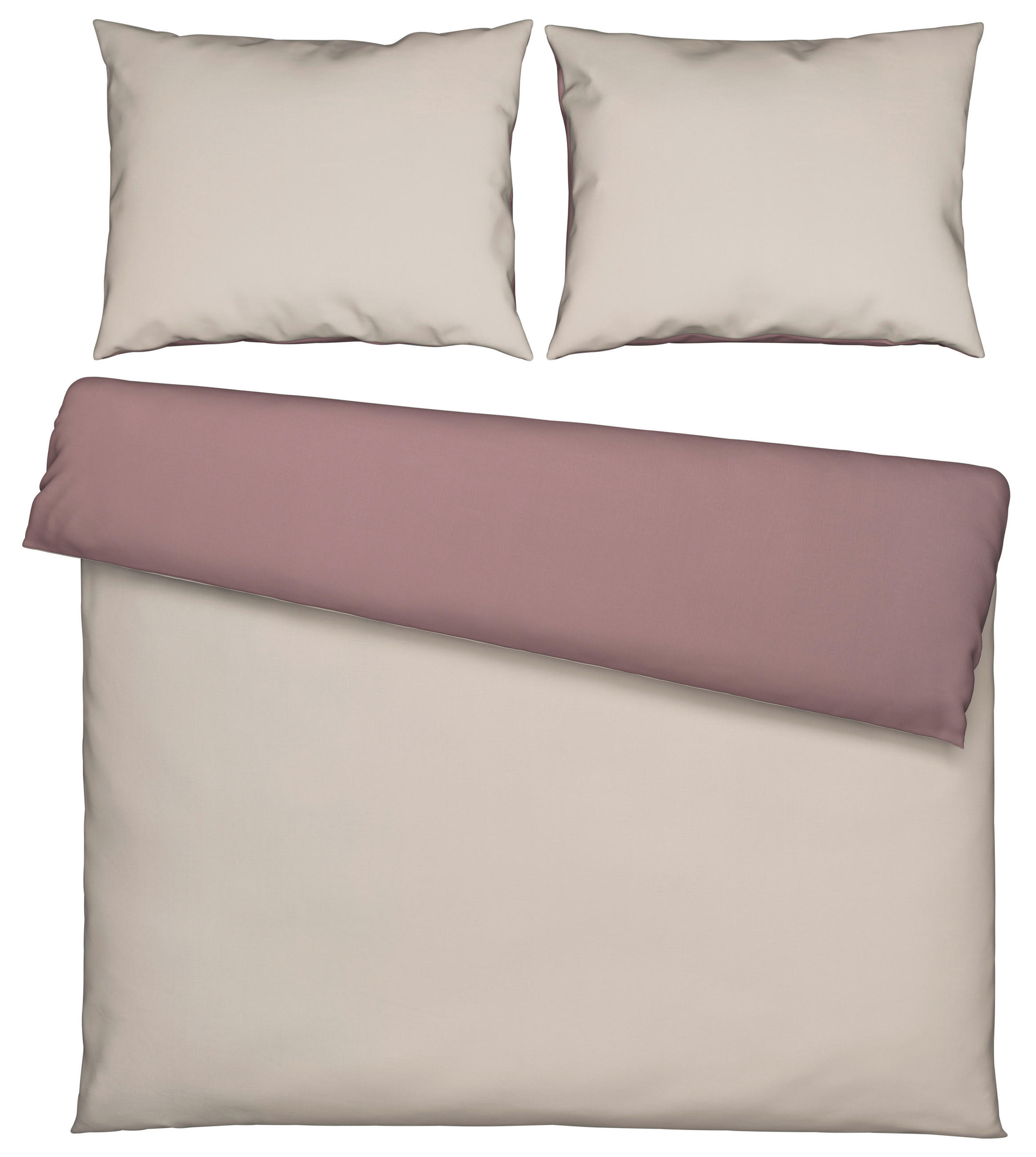 OBOJSTRANNÁ POSTEĽNÁ BIELIZEŇ, satén, prírodné farby, 200/200 cm - prírodné farby, Basics, textil (200/200cm) - Novel