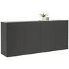 SIDEBOARD  in 180/80/42 cm  - Anthrazit, Design, Holzwerkstoff (180/80/42cm) - Hom`in