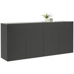 SIDEBOARD  in 180/80/42 cm  - Anthrazit, Design, Holzwerkstoff (180/80/42cm) - Hom`in