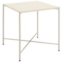 BEISTELLTISCH 40/40/40 cm Creme quadratisch  - Creme, Trend, Stein/Metall (40/40/40cm) - Landscape