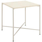 BEISTELLTISCH 40/40/40 cm Creme quadratisch  - Creme, Trend, Stein/Metall (40/40/40cm) - Landscape