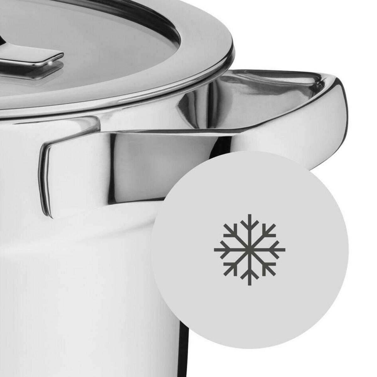 KOCHTOPFSET Compact Cuisine 4-teilig  - Edelstahlfarben, Basics, Metall (50,6/29,4/23,7cm) - WMF