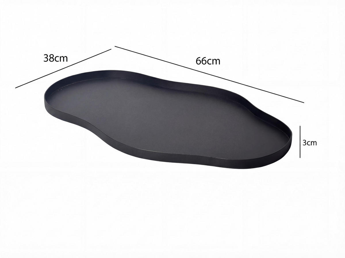 OKRASNI PLADENJ   66/3/38 cm           - črna, Design, kovina (66/3/38cm) - Livetastic