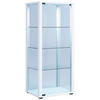 VITRINE in Weiss  - Weiss/Schwarz, Modern, Glas/Holzwerkstoff (50/114,5/38cm) - MID.YOU